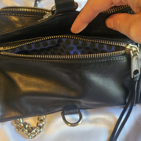 Black Leather Crossbody Bag - Picture 4 of 11